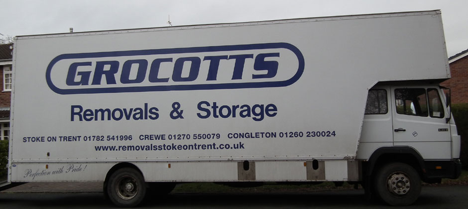 Grocotts Removals Van, from Stoke on Trent Staffordshire.